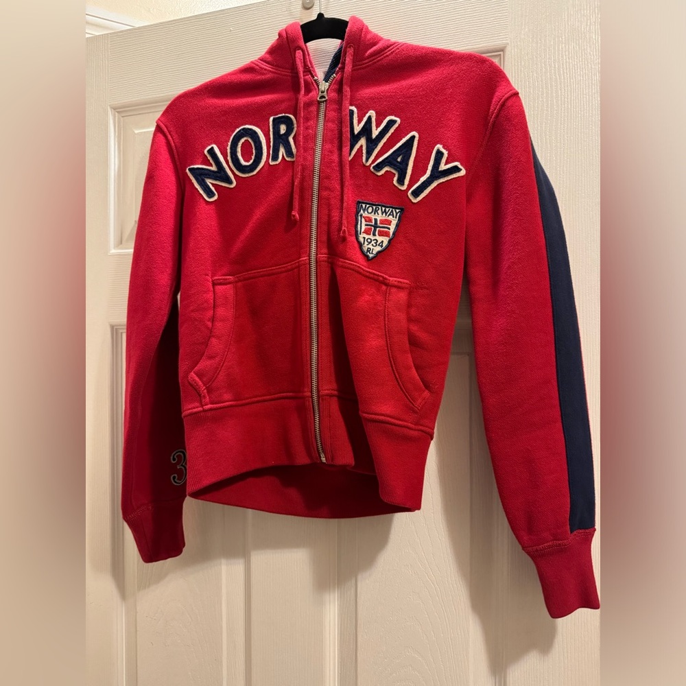RARE Ralph Lauren Norway Zip Up Hoodie